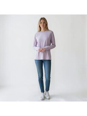 SKIMS Modal Soft Lounge Long Sleeve Oversized T-Shirt L Pullover Tee Minimalist